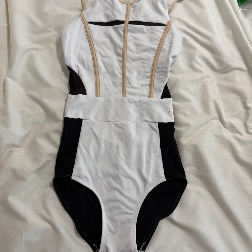 White Jo and Jax leotard